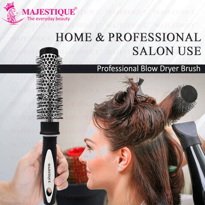 Image 6 of Majestique Blow Dry Hair Roller Brush Large Ceramic Ion Brush Drying Straightening Curling
