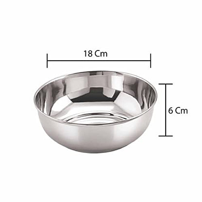 Image 4 of neelam Stainless Steel 10, 22 Gauge Vati 1000 ml Set of 6