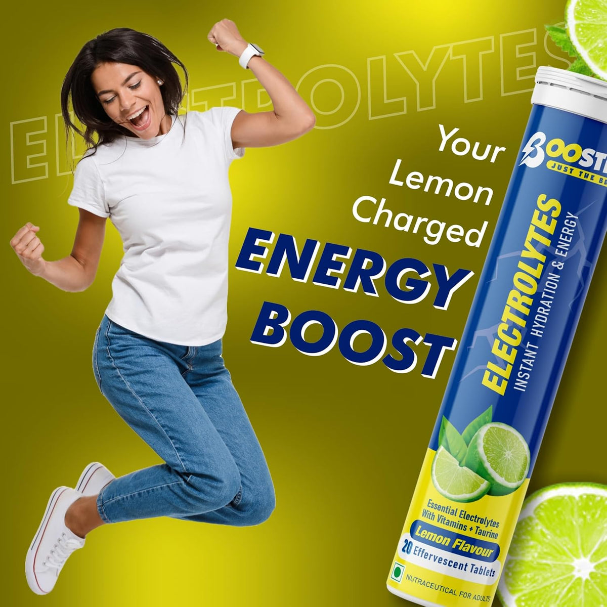 Image 7 of BOOSTIQ Electrolytes Effervescent Tablets - Lemon Flavour