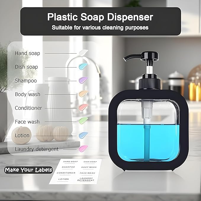 Image 5 of HomeWiz Soap Dispenser 300ml Pack of 2