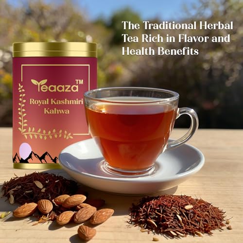 Image 5 of Teaaza Royal Kashmiri Kahwa Green Tea, Herbal Tea | 50 Gm Granules