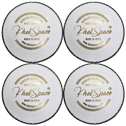 Image 3 of 4 for the product KHELSPACE KS-20 Leather White Cricket Ball