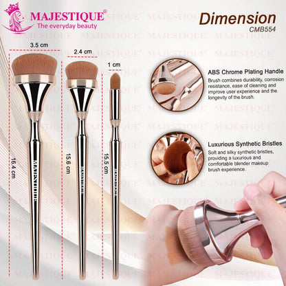 Image 2 of Majestique Foundation, Concealer and Multi-Use Brush Professional Luminous HD Brushes