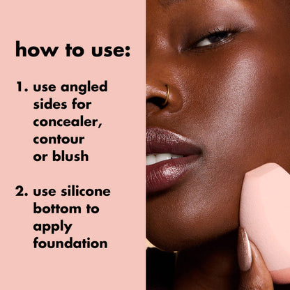 Image 4 of e.l.f. Cosmetics Angled Silicone Face Sponge