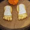 Image 1 of 3 Inch Gold Silver Plated for the product Gold Art India Shri Laxmi Charan Paduka