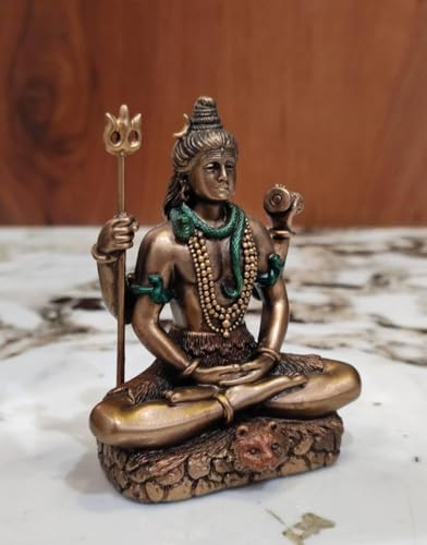 Image 5 of Meditating Lord Shiva Statue | Lord Shiva Idol for Home Decor Pooja Room Office Car Dashboard | Shiv Murti | Shiv Idol Gift for Diwali Housewarming Maha Shivratri (3 Inch)