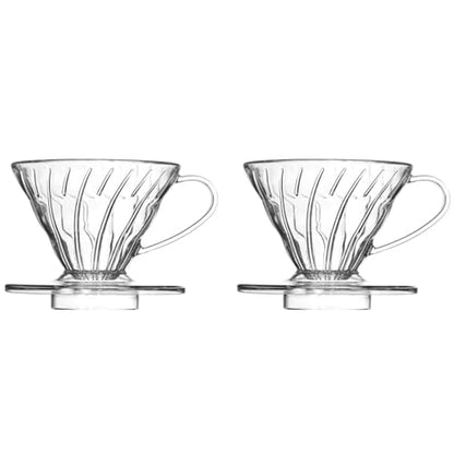 Image 2 of 2 PCS for the product Supvox V60 Coffee Dripper Heat Resistant Resin Pour-Over Coffee