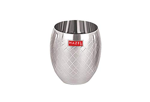 Image 5 of HAZEL Matt Finish Designer Stainless Steel Drinking Glasses 260 ml Set of 3 Pcs