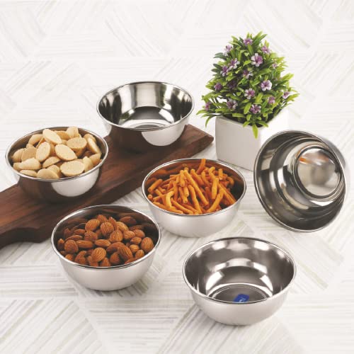 Image 4 of neelam Stainless Steel Prem Vati Set of 6, 150 ml