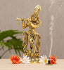 Image 1 of Default Title for the product KridayKraft Lord Krishna Metal Statue,Krishna Murti Playing Flute for Temple Pooja