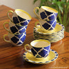 Image 1 of A Mediterranean High-Tea for the product ExclusiveLane Handpainted Ceramic Mug Set of 6 with Saucer 150 ML
