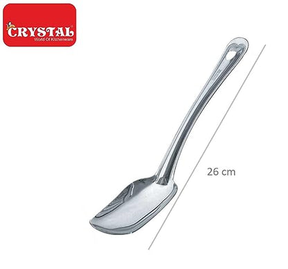 Image 4 of Crystal Square Stainless Steel Serving Spoon, Silver