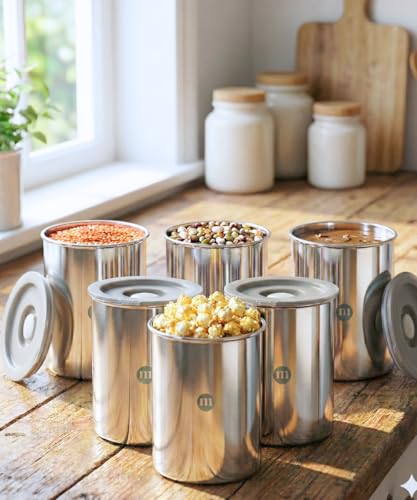 Image 5 of 750gms- 6 for the product MARU Steel Airtight Storage Containers for Kitchen