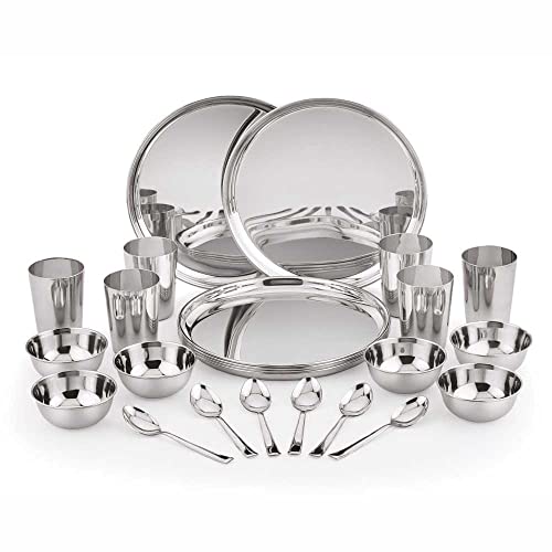 Image 2 of 24 pieces / Eco for the product neelam Stainless Steel Dinner Set