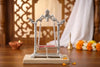 Image 1 of Default Title for the product KridayKraft Aluminium Pipe Palna Silver/Laddu Gopal Jhula for Home Decor, Pooja & Janmashtami