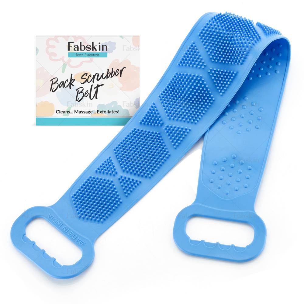 Image 1 of 1 Pc / Pack of 1 for the product Fabskin Back Scrubber Belt Cleaning Exfoliating Bath Brush