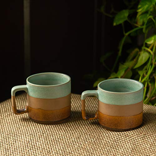 Image 1 of Default Title for the product ExclusiveLane Ceramic Mugs Set of 2 360ml