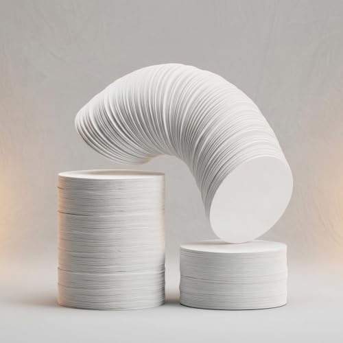 Image 1 of Default Title for the product Supvox 350 Count Round Filter Paper for Press Coffee Making Neat Brewing