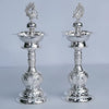 Image 1 of Default Title for the product Dista Silvers Peacock Design Lamp Stand Pair 276g