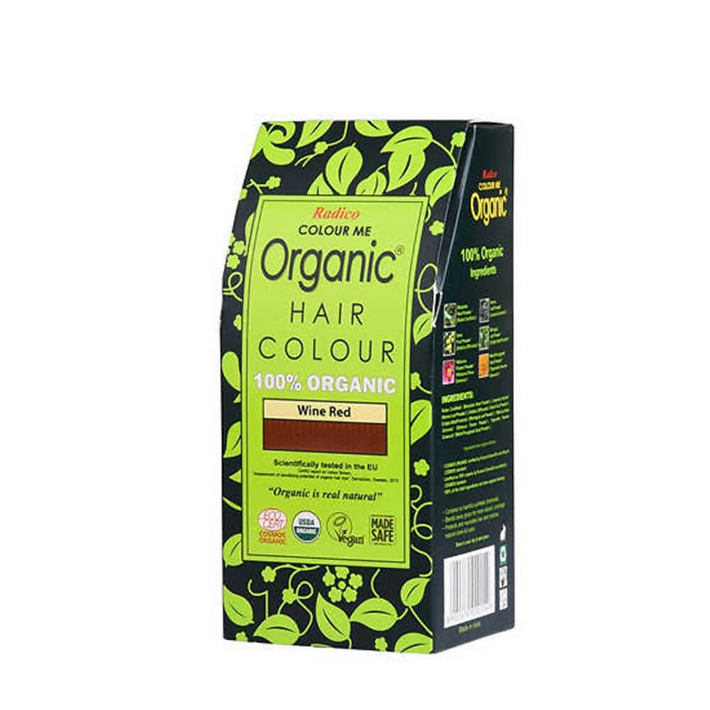 Image 1 of 100 gm for the product Radico Organic Hair Colour-Wine Red