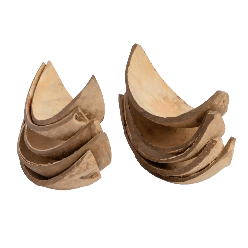 Image 1 of Set of 10 for the product Thenga Coconut Shell Boats