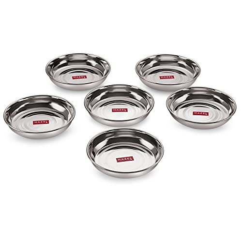 Image 1 of Default Title for the product HAZEL Small Steel Snack Plates, 150 ML, Set of 6