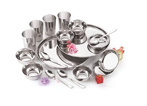 Image 1 of 24 cm / Classic for the product neelam Stainless Steel Dinner Set