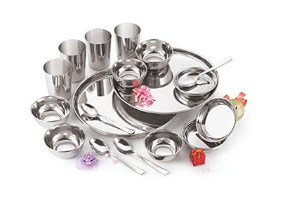 Image 1 of 24 cm / Classic for the product neelam Stainless Steel Dinner Set