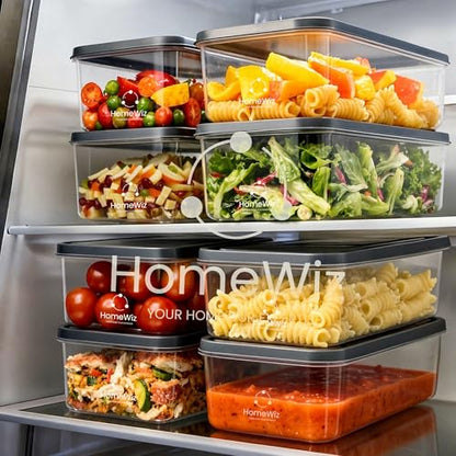 Image 10 of 8 / 1200 ML for the product HomeWiz Fridge Storage Containers