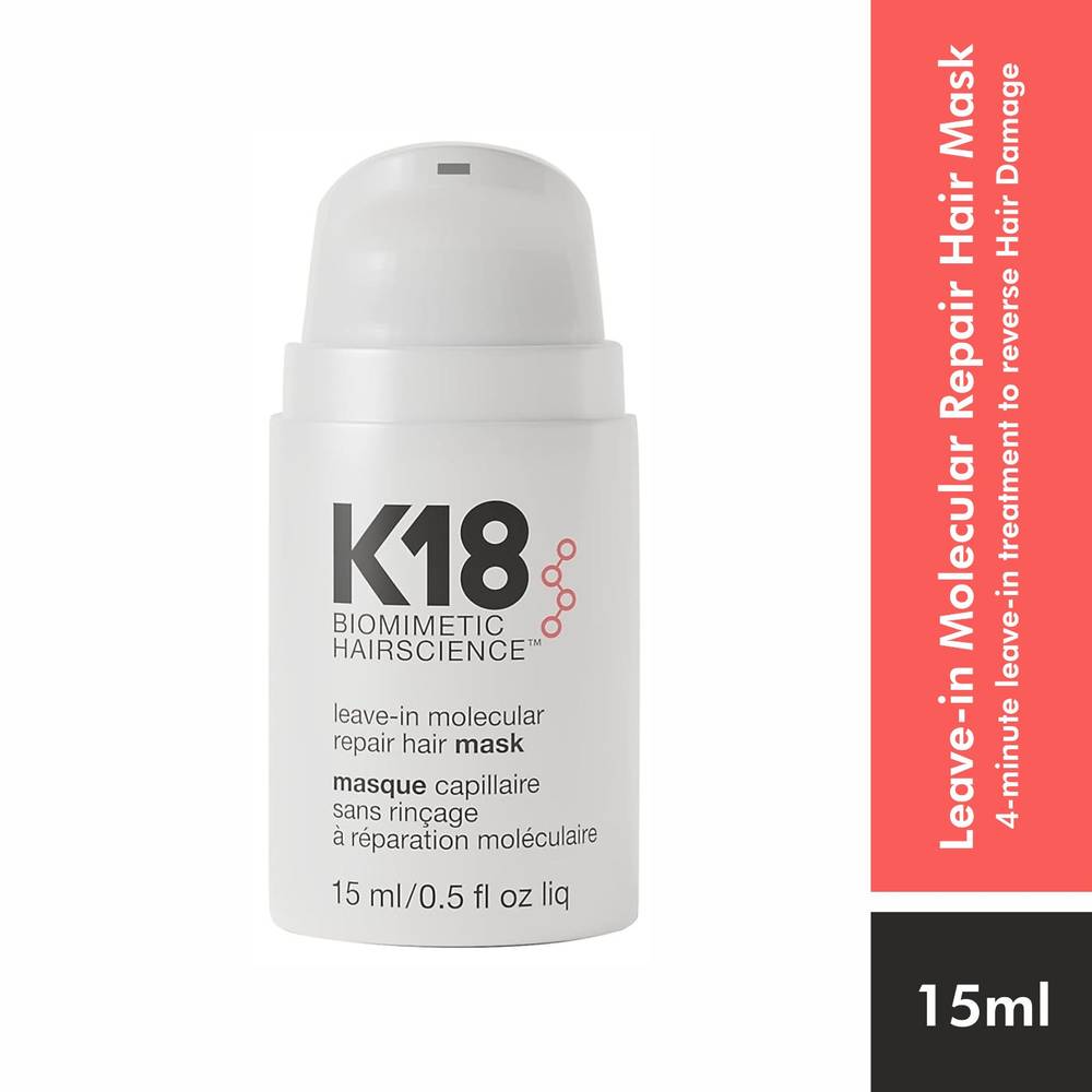 Image 2 of 15 ml for the product K18 Leave-in Molecular Repair Hair Mask