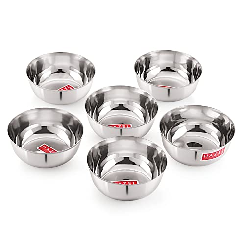 Image 12 of 6 / Set of 6 (400ml) for the product HAZEL Stainless Steel Bowl Set
