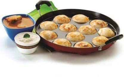Image 5 of KD ZONE Paniyaram Pan 12 Cavity Round Appam Maker