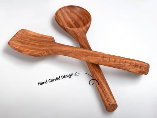 Image 3 of Vesta Homes Sheesham Wood Premium Spoon Set of 2