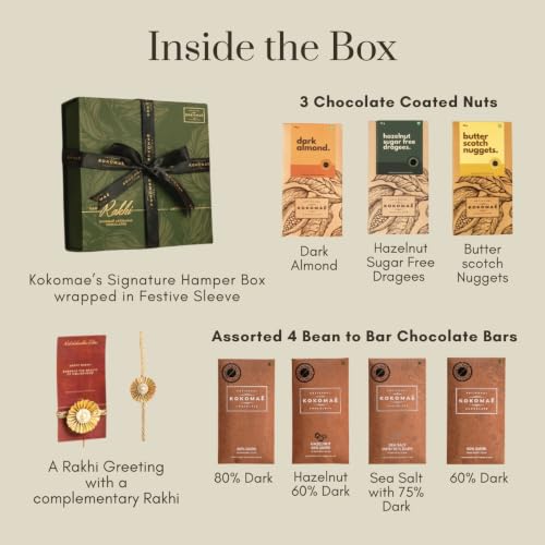 Image 4 of KOKOMAE Rakhi Chocolate Gift Hamper (9, Rakhi Gift Hamper)