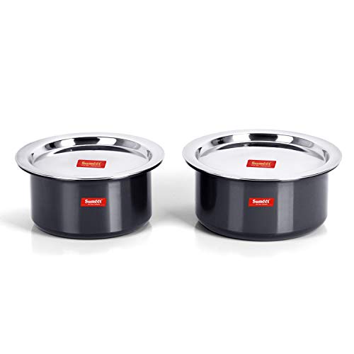 Image 15 of Sumeet Aluminium Hard Anodized Tope Set of 2 Pc