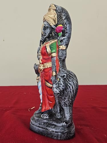Image 6 of Breeze Handicrafts Paper Mache Ardhanarishvara Idol, Shiva Parvati Golu Doll, Navratri kolu bommai Multicolor
