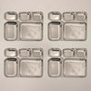Image 1 of Pack of 4 for the product Spillbox Stainless Steel Tiffin Plate