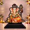 Image 1 of Default Title for the product Siddhivinayak Ganesha Wooden MDF Printed Idol with Stand, 4 x 5 Inch, Pooja Room Decor, Home Temple Mandir Decoration, Religious Gift