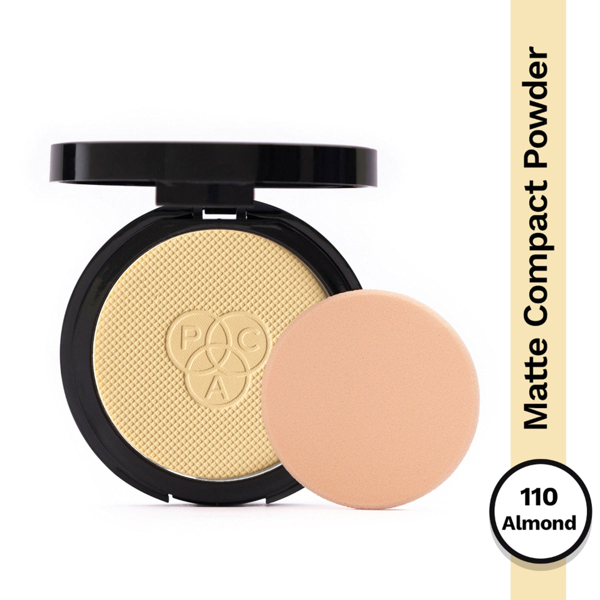 Image 1 of 12 gm / Pack of 1 for the product PAC Studio Matte Touch Compact Powder - 110 Almond