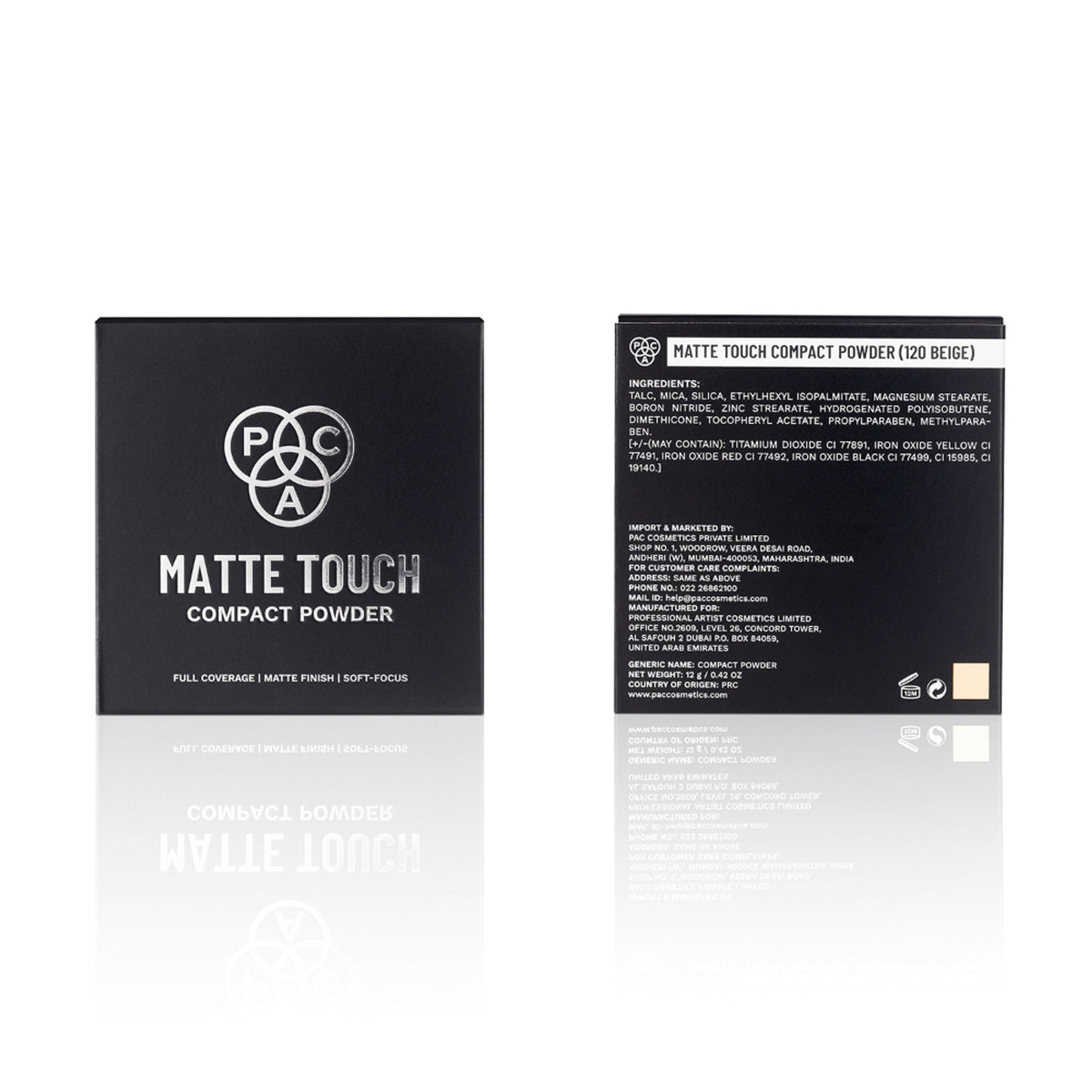 Image 6 of PAC Studio Matte Touch Compact Powder - 120 Beige