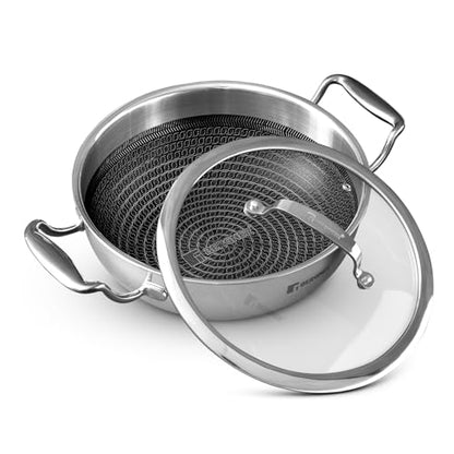 Image 1 of Default Title for the product BERGNER Hi-Tech TriPly Stainless Steel Kadai 20cm 1.5L