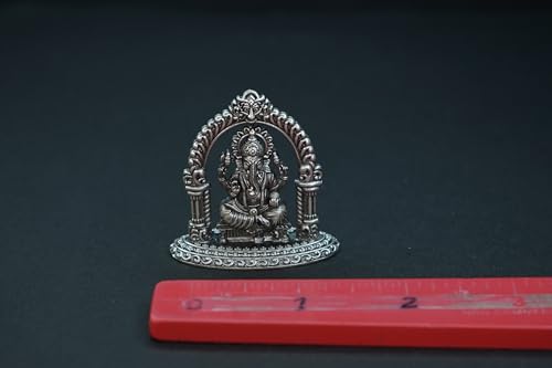Image 3 of Dista Silvers Antique Ganesh Idol with Frame 23.18G