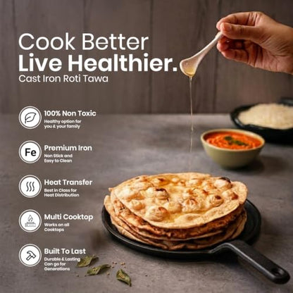 Image 5 of HomeEssentials Cast Iron Tawa