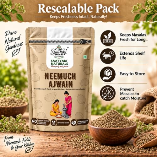 Image 7 of SAATYAKI NATURALS Organic Ajwain Seeds