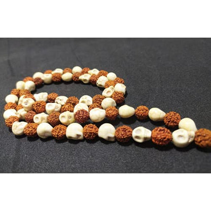 Image 6 of Kapal Rudraksha Mala- Kapala Mala with Rudrakshas