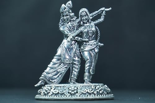 Image 2 of Dista Silvers Antique Radha Krishna 72.96g