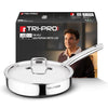 Image 1 of 22 cm (1.7 l) for the product BERGNER Tripro Triply Stainless Steel Sautepan / Deep Frypan with Lid