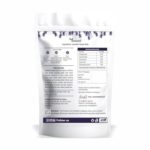 Image 2 of Teaaza Lavender Flower Tea, 100 Gm-100 Cups