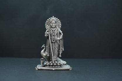 Image 3 of Dista Silvers Antique Murugan Idol Standing 137.72G