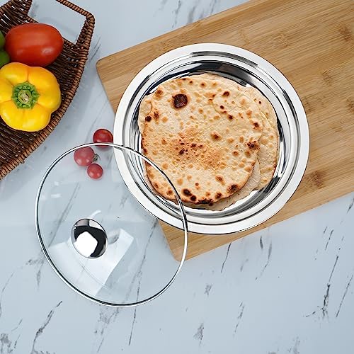 Image 10 of Sumeet Stainless Steel Casserole with Glass Lid
